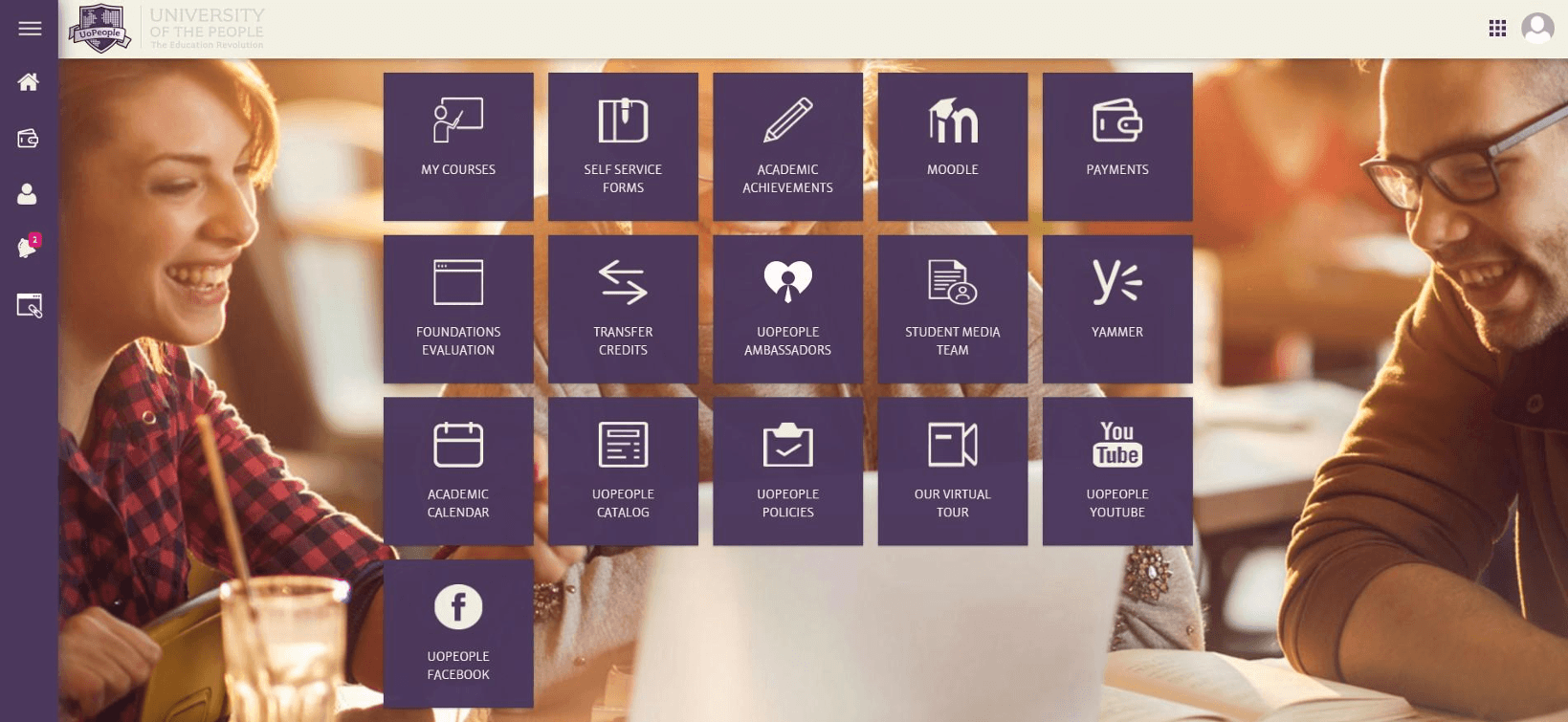 Legacy student portal interface